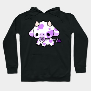 Lavander cow Hoodie